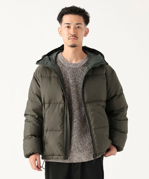 B:MING by BEAMS(ビーミングバイビームス)の「フーデッド アライド ダウン ジャケット<ユニセックス>(ダウンジャケット/コート・メンズ・オリーブ/ブラック・XL/M/S/L)」の5枚目の写真