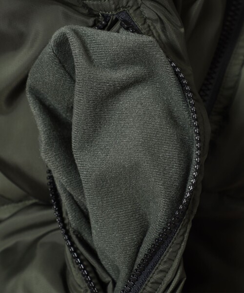 B:MING by BEAMS(ビーミングバイビームス)の「フーデッド アライド ダウン ジャケット<ユニセックス>(ダウンジャケット/コート・メンズ・オリーブ/ブラック・XL/M/S/L)」の15枚目の写真