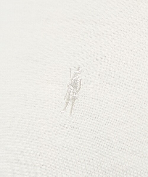 MACKINTOSH LONDON（マッキントッシュ ロンドン）の「【WEB・一部店舗限定】ウールプラックスプレーティングロングスリーブTシャツ（Tシャツ/カットソー・メンズ・ネイビー/オフホワイト・M/L/XL）」の9枚目の写真