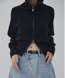 VION（ヴィオン）の「Zip Up HighNeck Knit / ジップアップハイネックニット（ニット/セーター）」
