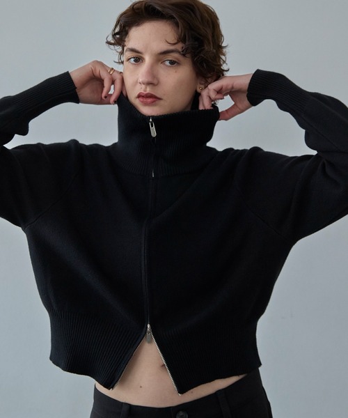 ジップアップハイネックニット / Zip Up HighNeck Knit（ニット