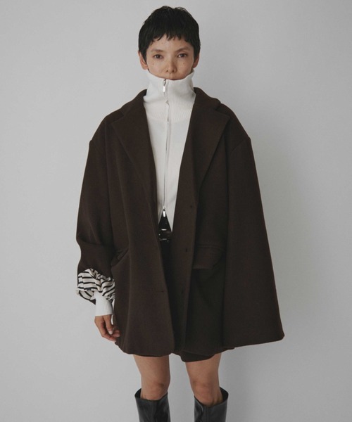 VION(ヴィオン)の「ジップアップハイネックニット / Zip Up HighNeck Knit(ニット/セーター・レディース・オフホワイト/グレー/ネイビー・FREE)」の20枚目の写真
