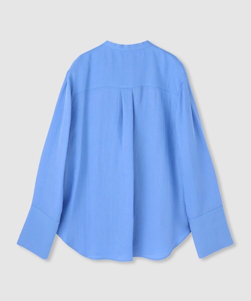 allureville（アルアバイル）の「ブライトツイルアシメボウブラウス（シャツ/ブラウス・レディース・オフホワイト/ブルー/ブラウン・2）」の4枚目の写真