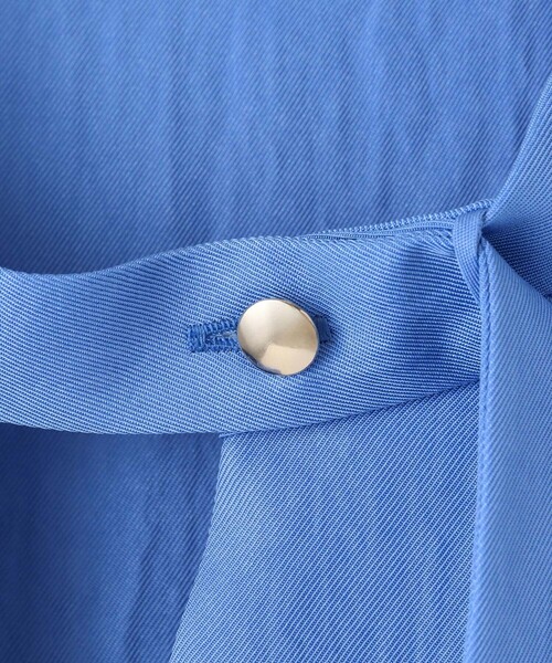 allureville（アルアバイル）の「ブライトツイルアシメボウブラウス（シャツ/ブラウス・レディース・オフホワイト/ブルー/ブラウン・2）」の6枚目の写真