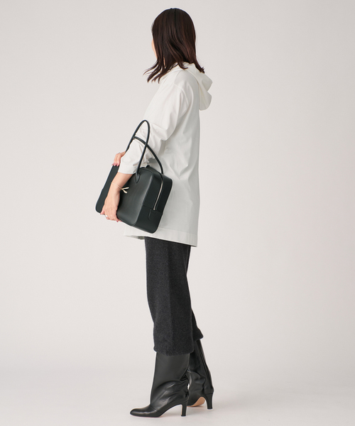 VERMEIL par iena（ヴェルメイユパーイエナ）の「cotton pullover hoodie（Tシャツ/カットソー・レディース・ブラック/ホワイト・FREE）」の16枚目の写真