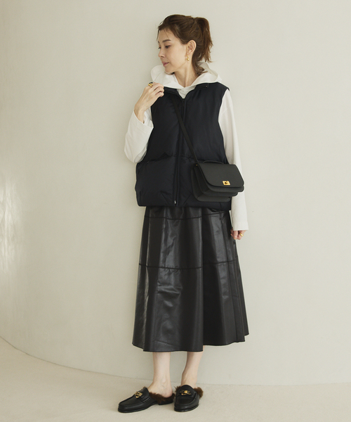 VERMEIL par iena（ヴェルメイユパーイエナ）の「cotton pullover hoodie（Tシャツ/カットソー・レディース・ブラック/ホワイト・FREE）」の20枚目の写真