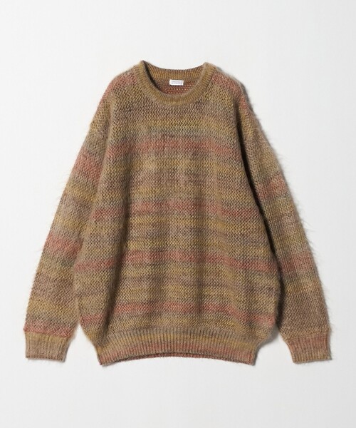 Steven Alan（スティーブンアラン）の「＜crepuscule＞ MIXED CN/ニット（ニット/セーター・メンズ・ベージュ/ブラック・1/2）」の2枚目の写真