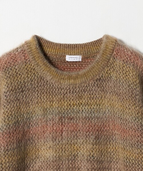 Steven Alan（スティーブンアラン）の「＜crepuscule＞ MIXED CN/ニット（ニット/セーター・メンズ・ベージュ/ブラック・1/2）」の4枚目の写真