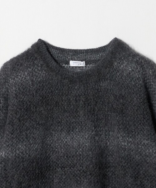 Steven Alan（スティーブンアラン）の「＜crepuscule＞ MIXED CN/ニット（ニット/セーター・メンズ・ベージュ/ブラック・1/2）」の8枚目の写真