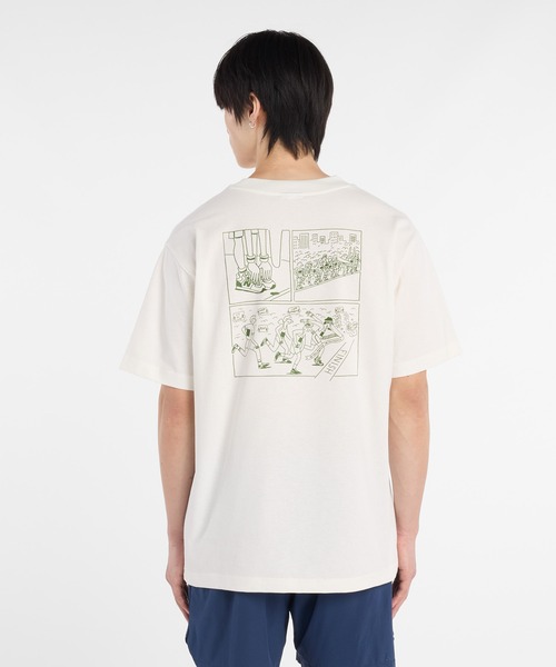 NEW BALANCE(ニューバランス)の「Runners Arent Normal ショートスリーブTシャツ(Tシャツ/カットソー・メンズ・ブラック/オフホワイト・MEDIUM/SMALL/XX-LARGE/X-LARGE/LARGE)」の4枚目の写真