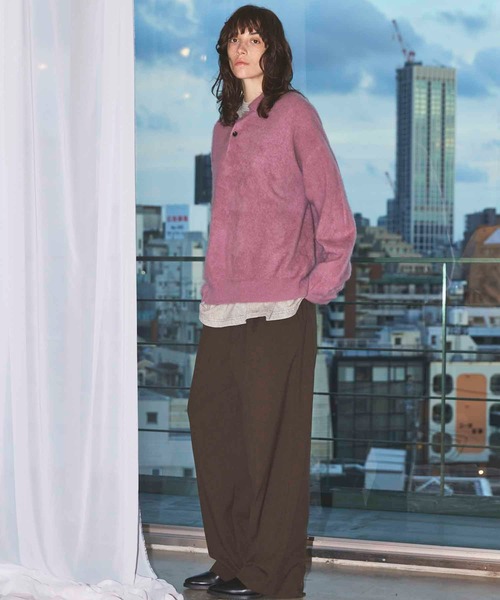 MAISON SPECIAL（メゾンスペシャル）の「《UNISEX》Toro-washer One Tuck Slacks/トロワッシャーワンタックスラックス【MAISON SPECIAL/メゾンスペシャル】■セットアップ対応■（スラックス・メンズ・ブラック/チャコールグレー/ブラウン/グレイッシュベージュ・0/1/2）」の16枚目の写真