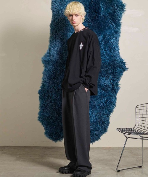 MAISON SPECIAL（メゾンスペシャル）の「《UNISEX》Toro-washer One Tuck Slacks/トロワッシャーワンタックスラックス【MAISON SPECIAL/メゾンスペシャル】■セットアップ対応■（スラックス・メンズ・ブラック/チャコールグレー/ブラウン/グレイッシュベージュ・0/1/2）」の10枚目の写真