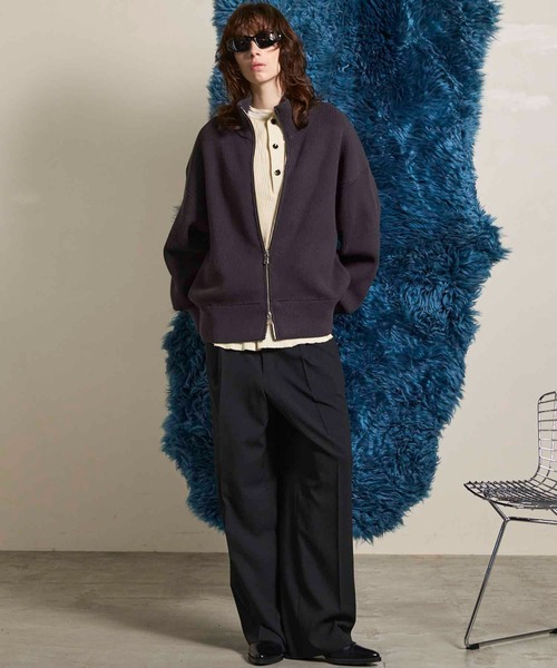 MAISON SPECIAL（メゾンスペシャル）の「《UNISEX》Toro-washer One Tuck Slacks/トロワッシャーワンタックスラックス【MAISON SPECIAL/メゾンスペシャル】■セットアップ対応■（スラックス・メンズ・ブラック/チャコールグレー/ブラウン/グレイッシュベージュ・0/1/2）」の6枚目の写真