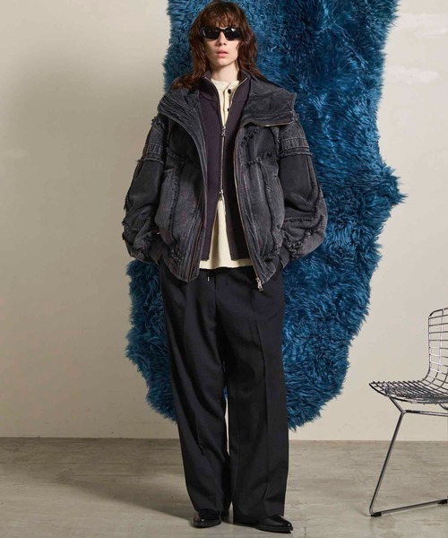 MAISON SPECIAL（メゾンスペシャル）の「《UNISEX》Toro-washer One Tuck Slacks/トロワッシャーワンタックスラックス【MAISON SPECIAL/メゾンスペシャル】■セットアップ対応■（スラックス・メンズ・ブラック/チャコールグレー/ブラウン/グレイッシュベージュ・0/1/2）」の7枚目の写真