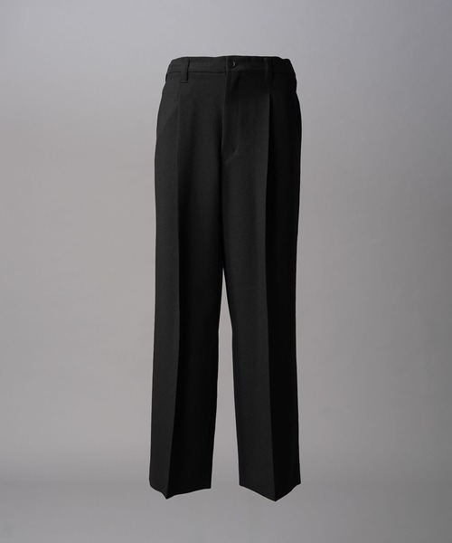 MAISON SPECIALトロワッシャーワンタックスラックス　ブラック　1 UNISEX》Toro-washer One Tuck Slacks/トロワッシャーワンタック