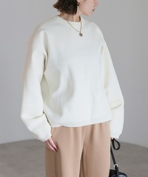 Bonjour Sagan（ボンジュールサガン）の「編地切替えダンボールニットプルオーバー（ニット/セーター・レディース）」