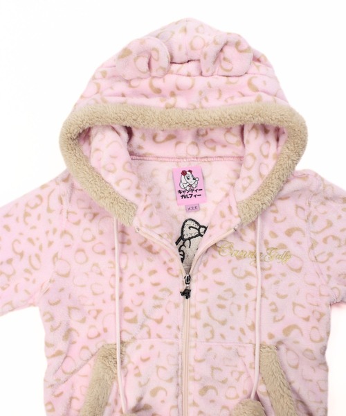 セール】GALFY（ガルフィー）ふわもこギャルSET UP/ヒョウ柄ジップ