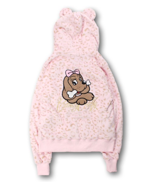 セール】GALFY（ガルフィー）ふわもこギャルSET UP/ヒョウ柄ジップ