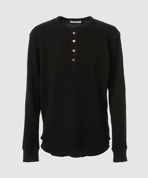 Urig（ウーリッヒ）の「4B HENRYNECK WAFFLE LS（その他トップス・メンズ・ブラック/ボルドー・2）」の2枚目の写真