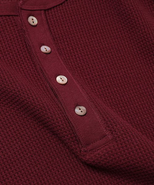 Urig（ウーリッヒ）の「4B HENRYNECK WAFFLE LS（その他トップス・メンズ・ブラック/ボルドー・2）」の8枚目の写真