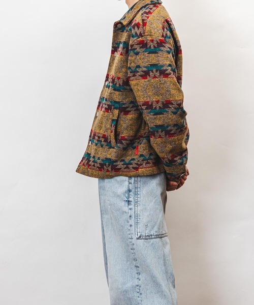 Healthknit Product(ヘルスニットプロダクト)の「Healthknit Product ヘルスニットプロダクト コヨーテ 刺繍 オルテガ柄 ジャケット(GW)(その他アウター・メンズ・ブラウン/ブラック・XL/L/M)」の17枚目の写真