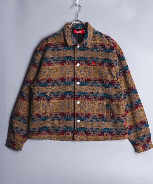 Healthknit Product(ヘルスニットプロダクト)の「Healthknit Product ヘルスニットプロダクト コヨーテ 刺繍 オルテガ柄 ジャケット(GW)(その他アウター・メンズ・ブラウン/ブラック・XL/L/M)」の21枚目の写真
