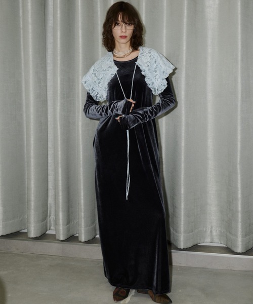 Lace collar apron / レースカラーエプロン（付け襟）｜yae（ヤエ）の