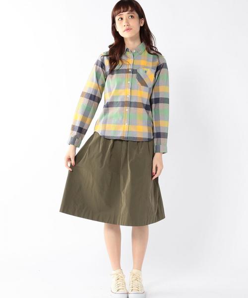 coen（コーエン）の「撚り杢カラーブロックネルボタンダウンシャツ◆（シャツ/ブラウス・レディース・ライトブルー/ピンク/イエロー・MEDIUM/LARGE/SMALL）」の16枚目の写真