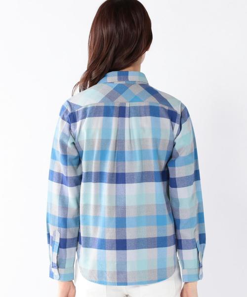 coen（コーエン）の「撚り杢カラーブロックネルボタンダウンシャツ◆（シャツ/ブラウス・レディース・ライトブルー/ピンク/イエロー・MEDIUM/LARGE/SMALL）」の15枚目の写真