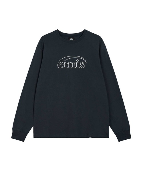 EMIS(イミス)の「LONG SLEEVE CHAIN STITCH T-SHIRT(Tシャツ/カットソー・レディース・ミックスグレー/ネイビー・FREE)」の4枚目の写真