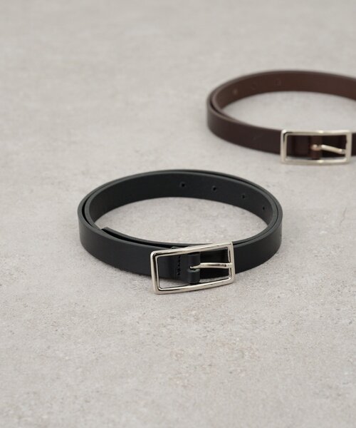 SHENERY（シーナリー）の「スクエアバックルベルト（ベルト・レディース・ブラウン/ブラック・FREE）」の2枚目の写真