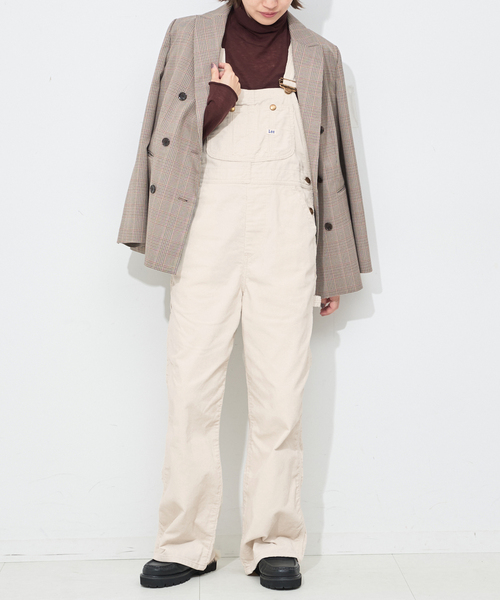 Lee（リー）の「LEE /リー SLOBE別注 コーデュロイオーバーオール（サロペット/オーバーオール・レディース・ブラウン/アイボリー・FREE）」の7枚目の写真