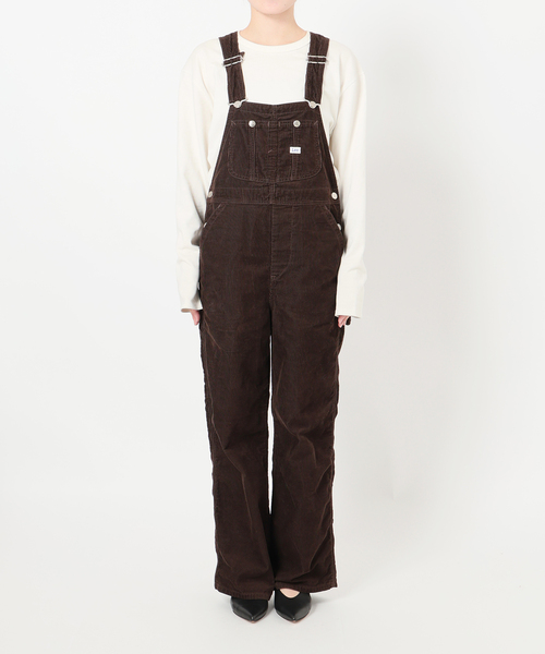 Lee（リー）の「LEE /リー SLOBE別注 コーデュロイオーバーオール（サロペット/オーバーオール・レディース・ブラウン/アイボリー・FREE）」の12枚目の写真