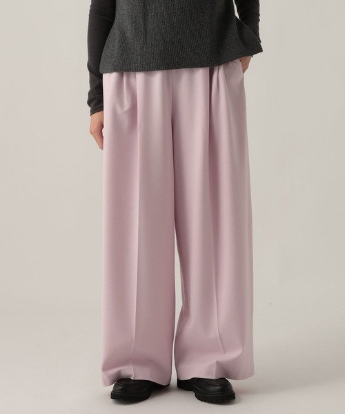 Elura（エルーラ）の「スリムウォームゆるカーブパンツ/605972（その他パンツ・レディース・ライトグレー/ネイビー/ライトピンク/チェック・MEDIUM/LARGE）」の14枚目の写真