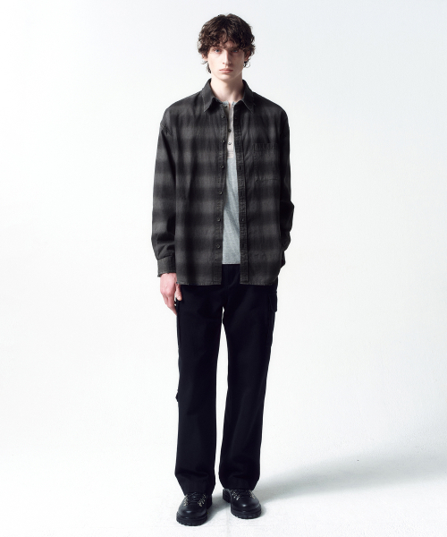 INSILENCE(インサイロンス)の「ディストロイドダイングチェックシャツ WASHED BLACK(シャツ/ブラウス・レディース・その他・MEDIUM/LARGE/SMALL)」の19枚目の写真