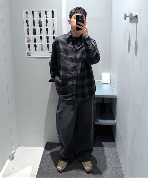 INSILENCE(インサイロンス)の「ディストロイドダイングチェックシャツ WASHED BLACK(シャツ/ブラウス・レディース・その他・MEDIUM/LARGE/SMALL)」の15枚目の写真