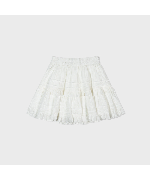 MOAA(モア)の「Tiered Ruffle Mini Skirt (WHITE)(スカート・レディース・その他・SMALL/MEDIUM)」の2枚目の写真