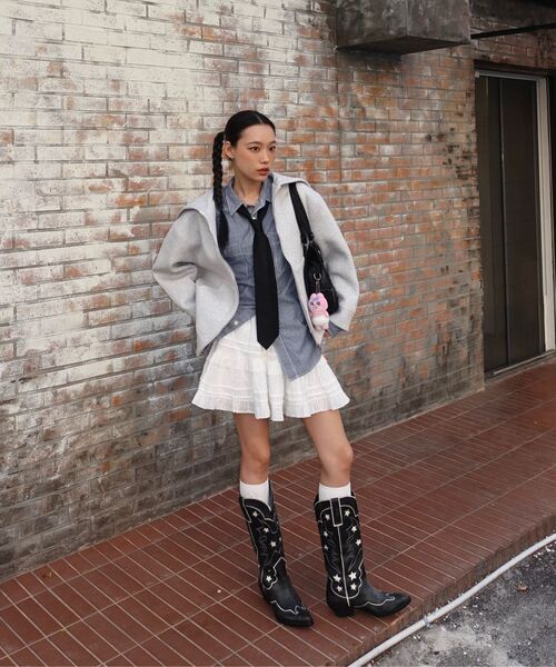 MOAA(モア)の「Tiered Ruffle Mini Skirt (WHITE)(スカート・レディース・その他・SMALL/MEDIUM)」の6枚目の写真