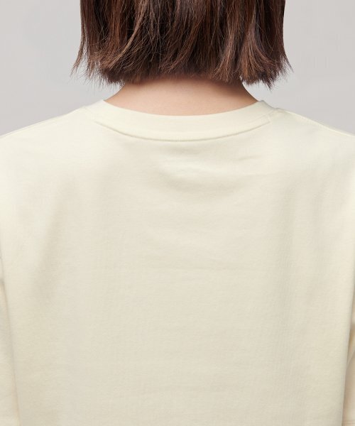 MUSINSA STANDARD WOMAN（ムシンサスタンダードウーマン）の「ウィメンズリラックスフィットクルーネッククロップTシャツ[エグレット]（Tシャツ/カットソー・レディース・その他・SMALL/MEDIUM/LARGE/X-SMALL）」の4枚目の写真