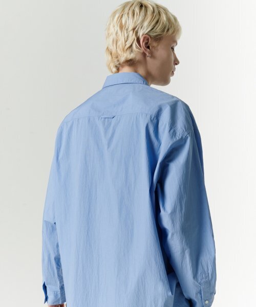 MUSINSA STANDARD（ムシンサスタンダード）の「[シティレジャー] CNオーバーサイズシャツ [ソックスブルー]（シャツ/ブラウス・メンズ・その他・SMALL/MEDIUM/LARGE/X-LARGE/XX-LARGE）」の3枚目の写真