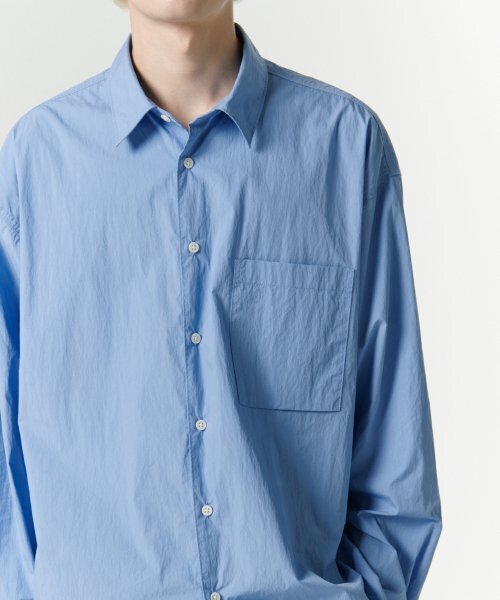 MUSINSA STANDARD（ムシンサスタンダード）の「[シティレジャー] CNオーバーサイズシャツ [ソックスブルー]（シャツ/ブラウス・メンズ・その他・SMALL/MEDIUM/LARGE/X-LARGE/XX-LARGE）」の6枚目の写真