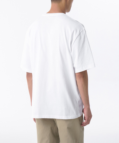 MUSINSA STANDARD（ムシンサスタンダード）の「カンモク_ラブTシャツ[ホワイト]（Tシャツ/カットソー・メンズ・その他・MEDIUM/LARGE/X-LARGE/XX-LARGE）」の2枚目の写真
