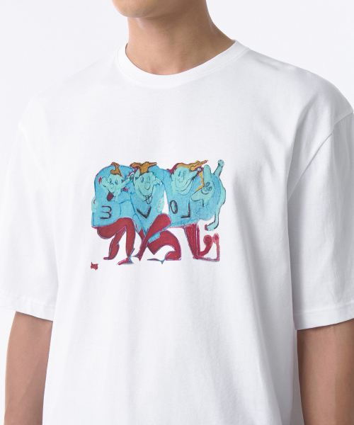 MUSINSA STANDARD（ムシンサスタンダード）の「カンモク_ラブTシャツ[ホワイト]（Tシャツ/カットソー・メンズ・その他・MEDIUM/LARGE/X-LARGE/XX-LARGE）」の3枚目の写真