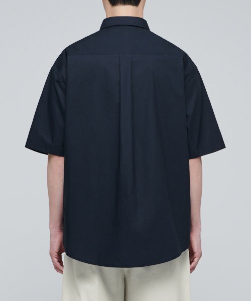 MUSINSA STANDARD(ムシンサスタンダード)の「特大ポプリン半袖シャツ【ネイビー】(シャツ/ブラウス・メンズ・その他・XX-LARGE/LARGE/MEDIUM/SMALL/X-LARGE)」の5枚目の写真