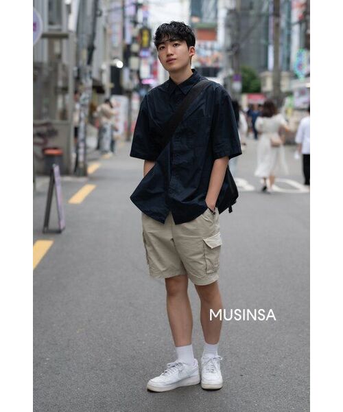 MUSINSA STANDARD(ムシンサスタンダード)の「特大ポプリン半袖シャツ【ネイビー】(シャツ/ブラウス・メンズ・その他・XX-LARGE/LARGE/MEDIUM/SMALL/X-LARGE)」の14枚目の写真