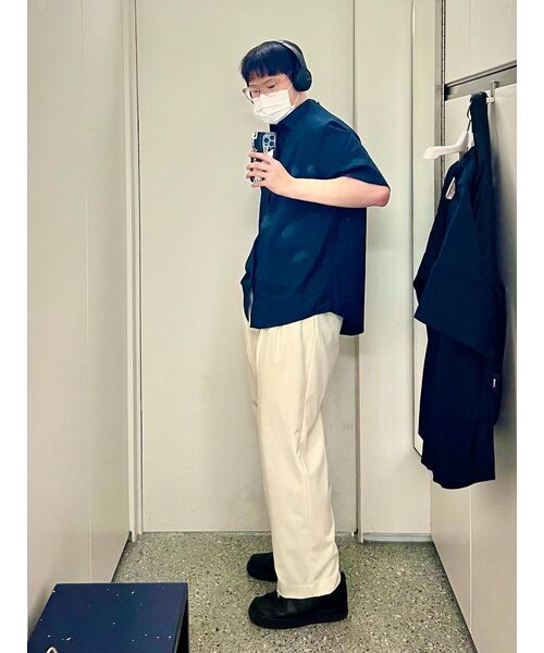 MUSINSA STANDARD(ムシンサスタンダード)の「特大ポプリン半袖シャツ【ネイビー】(シャツ/ブラウス・メンズ・その他・XX-LARGE/LARGE/MEDIUM/SMALL/X-LARGE)」の16枚目の写真