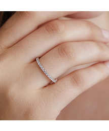 TATIANA（タチアナ）の「(シルバー925) シンプルラインキュービックリング CR1853（リング）」