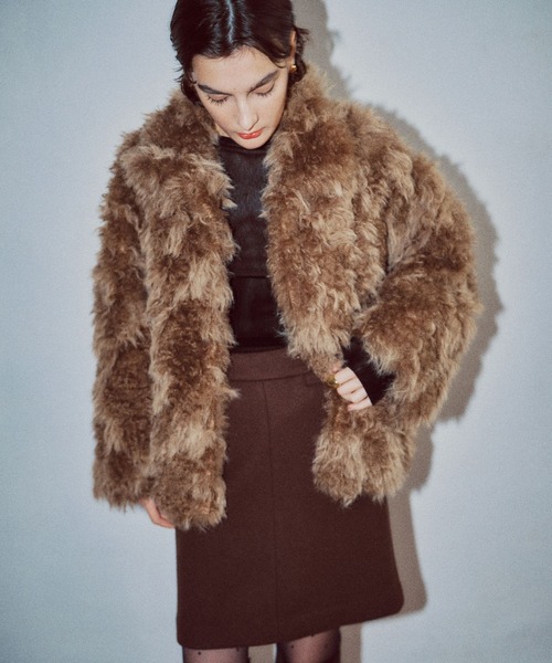 A part by（アパートバイ）の「【一部店舗限定】コモンドールファーコート（その他アウター・レディース・ベージュ/ブラウン系その他・FREE）」の2枚目の写真