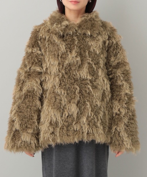 A part by（アパートバイ）の「【一部店舗限定】コモンドールファーコート（その他アウター・レディース・ベージュ/ブラウン系その他・FREE）」の19枚目の写真