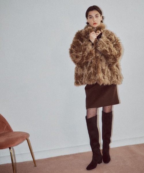 A part by（アパートバイ）の「【一部店舗限定】コモンドールファーコート（その他アウター・レディース・ベージュ/ブラウン系その他・FREE）」の3枚目の写真